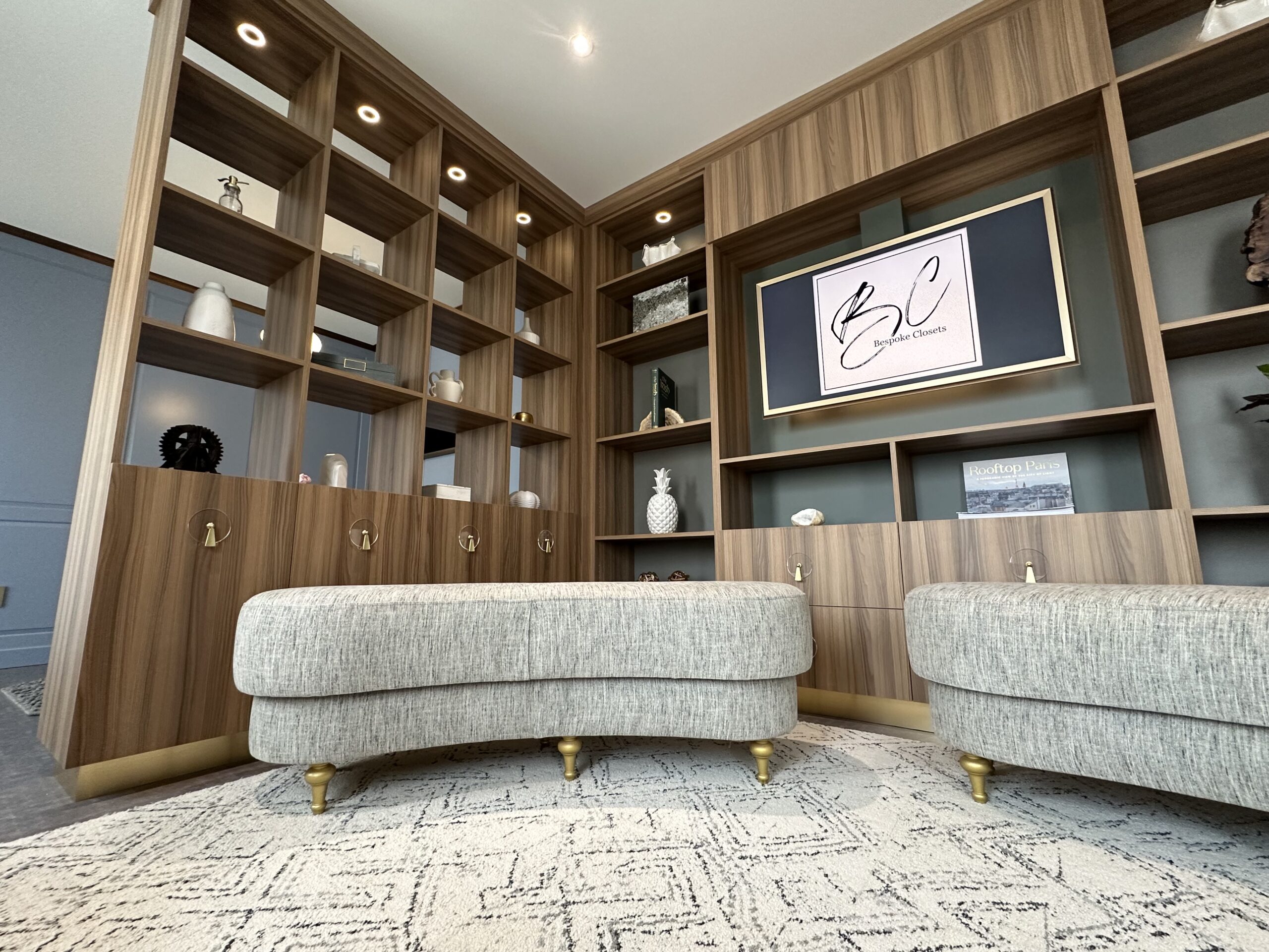 Custom Living Room at Bespoke Closets & Organized Spaces Luxury design studioke